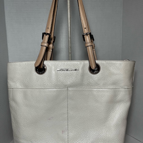 Michael Kors Bedford Medium Pebbled Leather Tote Bag - Picture 1 of 13